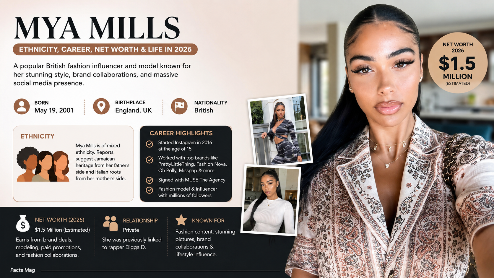 mya mills ethnicity